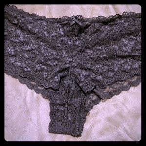 Gray lace torrid cheeky panties plus size